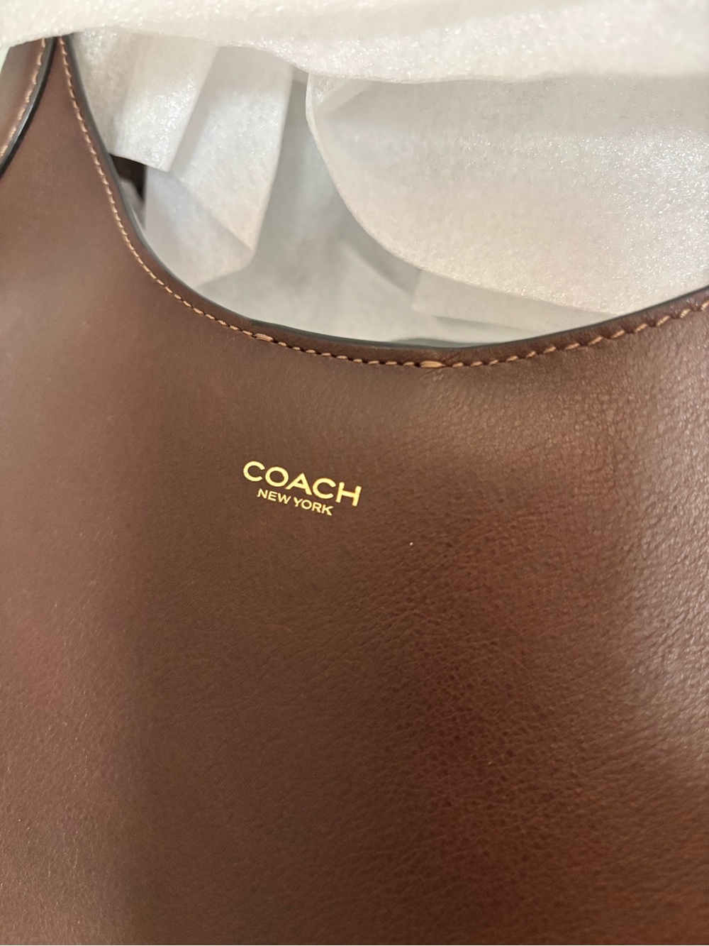 Coach Maple Brooklyn 28 Leather Shoulder Bag - Picture 10 of 16
